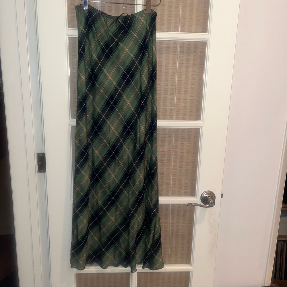 Urban Outfitters Archive Plaid Maxi Skirt